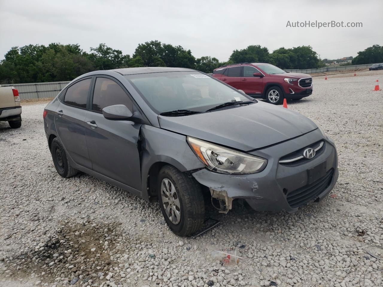 2016 Hyundai Accent Se Gray vin: KMHCT4AE7GU976491