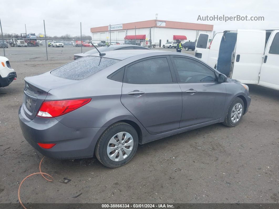 2016 Hyundai Accent Se Серый vin: KMHCT4AE7GU976541