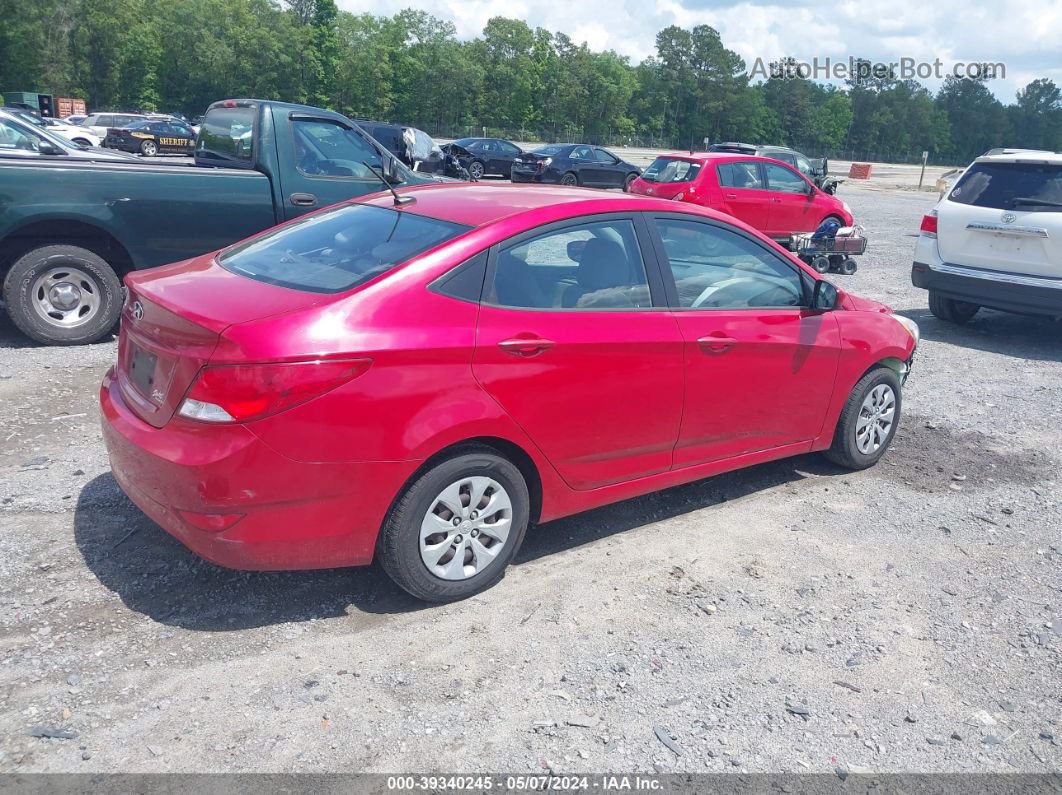 2016 Hyundai Accent Se Red vin: KMHCT4AE7GU987099