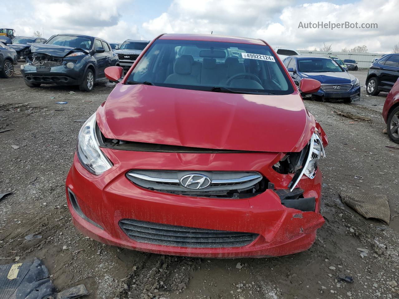 2017 Hyundai Accent Se Красный vin: KMHCT4AE7HU179532