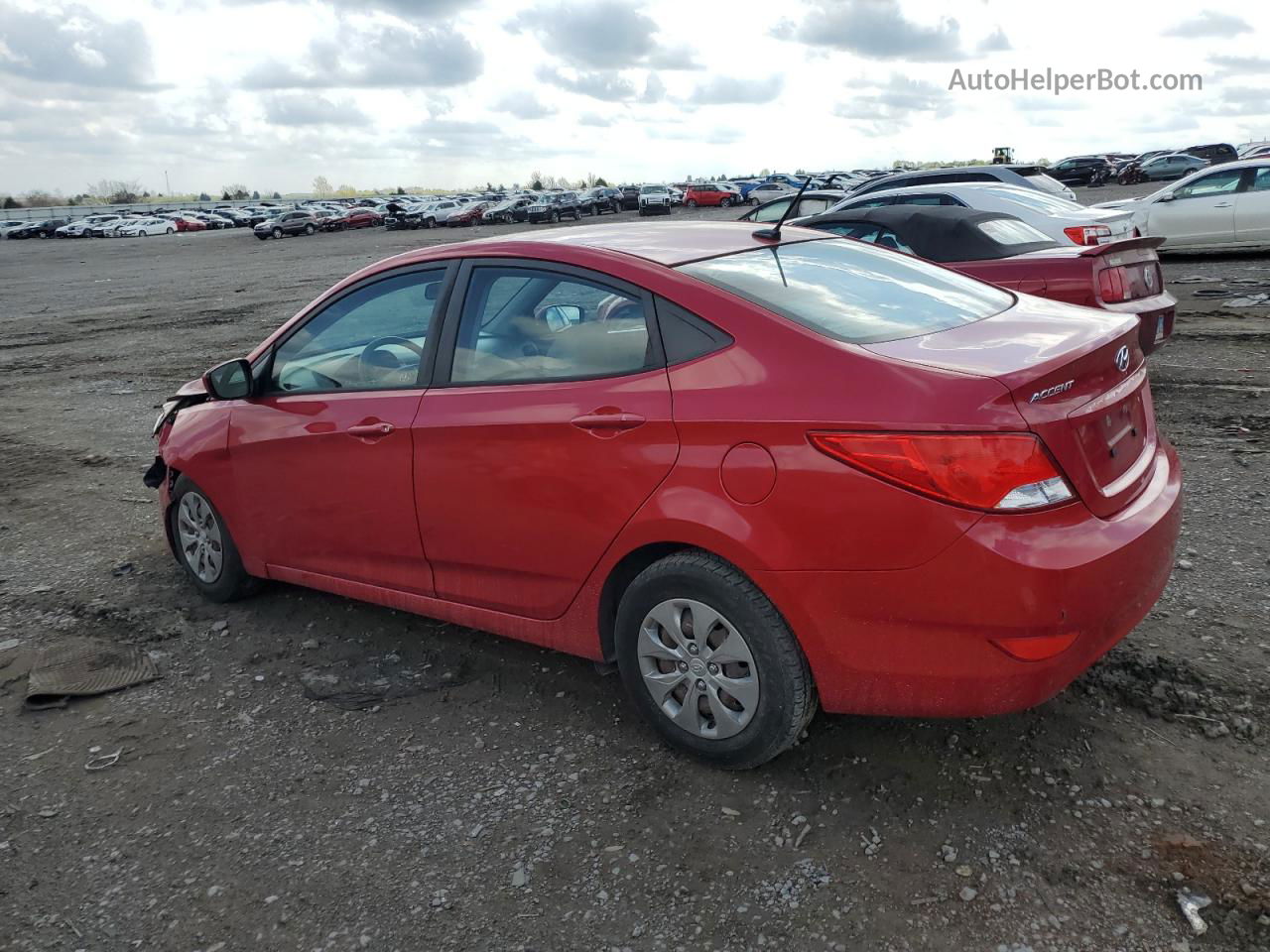 2017 Hyundai Accent Se Red vin: KMHCT4AE7HU179532