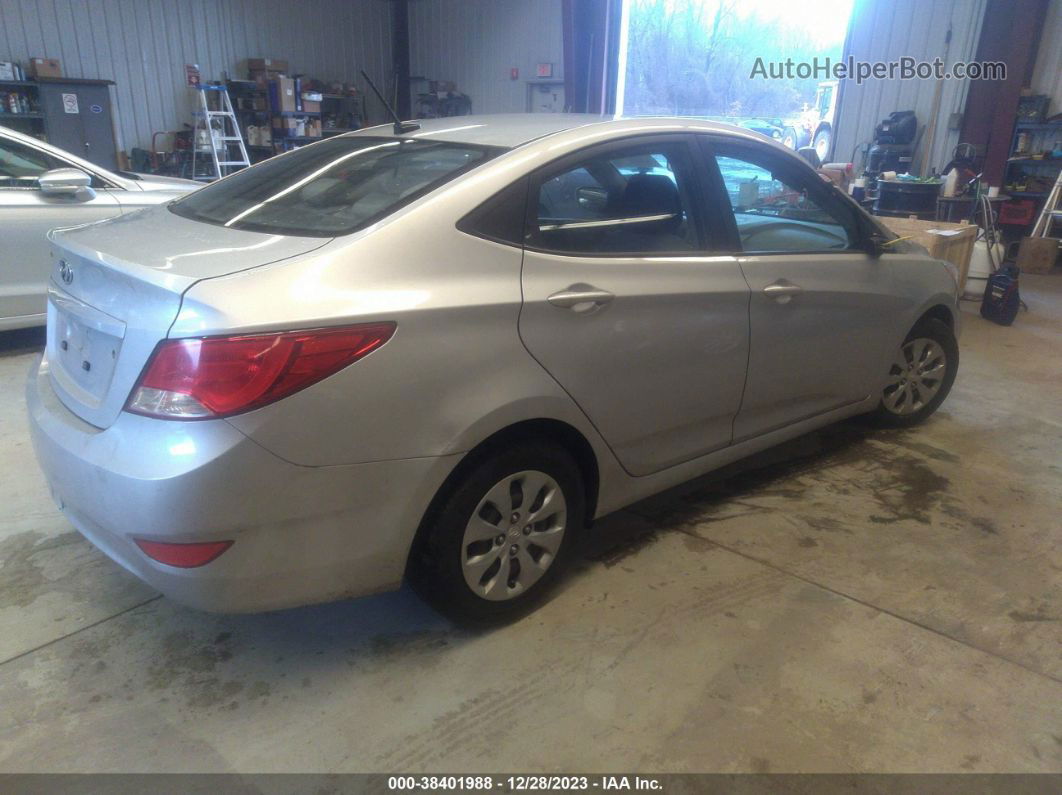 2017 Hyundai Accent Se Silver vin: KMHCT4AE7HU265634