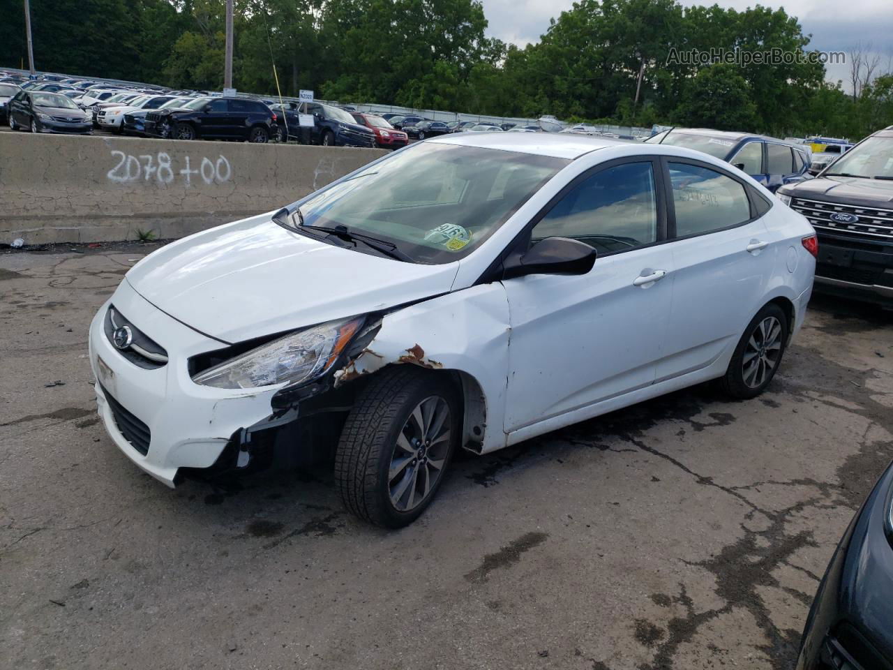 2017 Hyundai Accent Se White vin: KMHCT4AE7HU271126