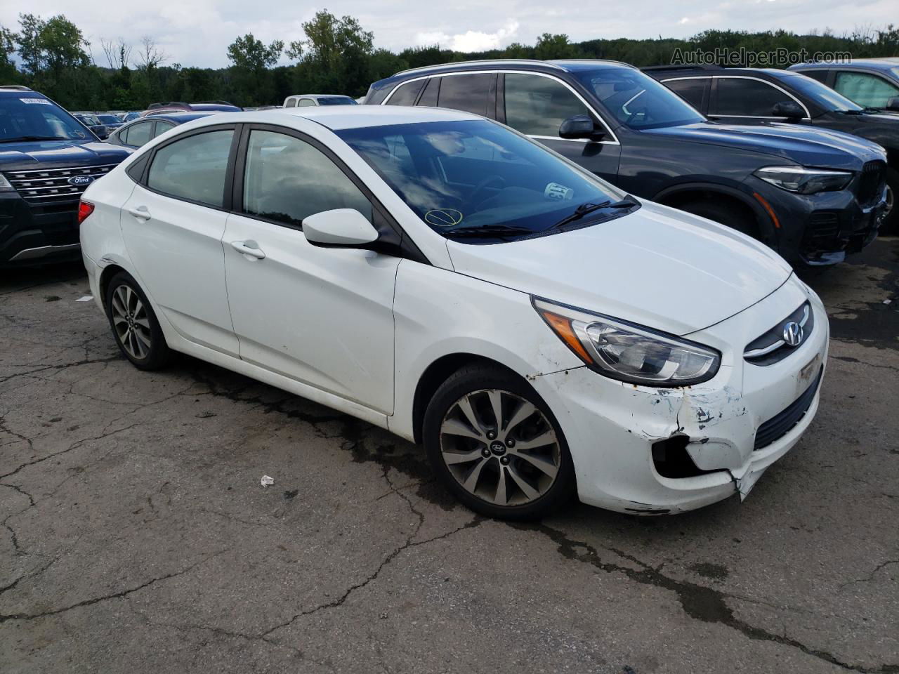 2017 Hyundai Accent Se White vin: KMHCT4AE7HU271126