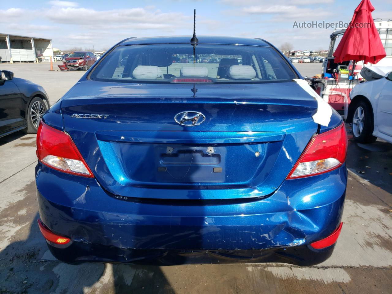 2017 Hyundai Accent Se Blue vin: KMHCT4AE7HU278707