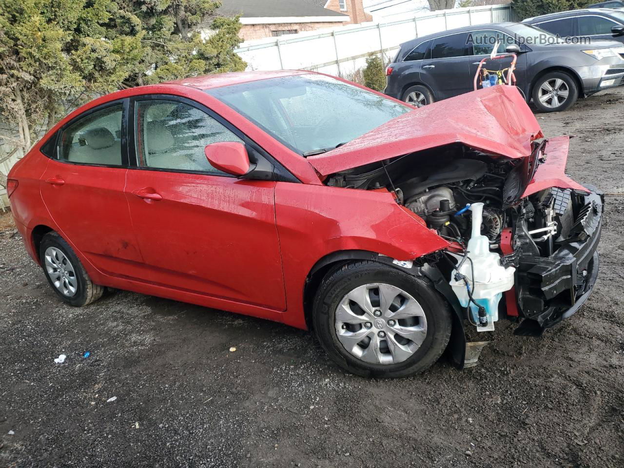 2017 Hyundai Accent Se Red vin: KMHCT4AE7HU308322