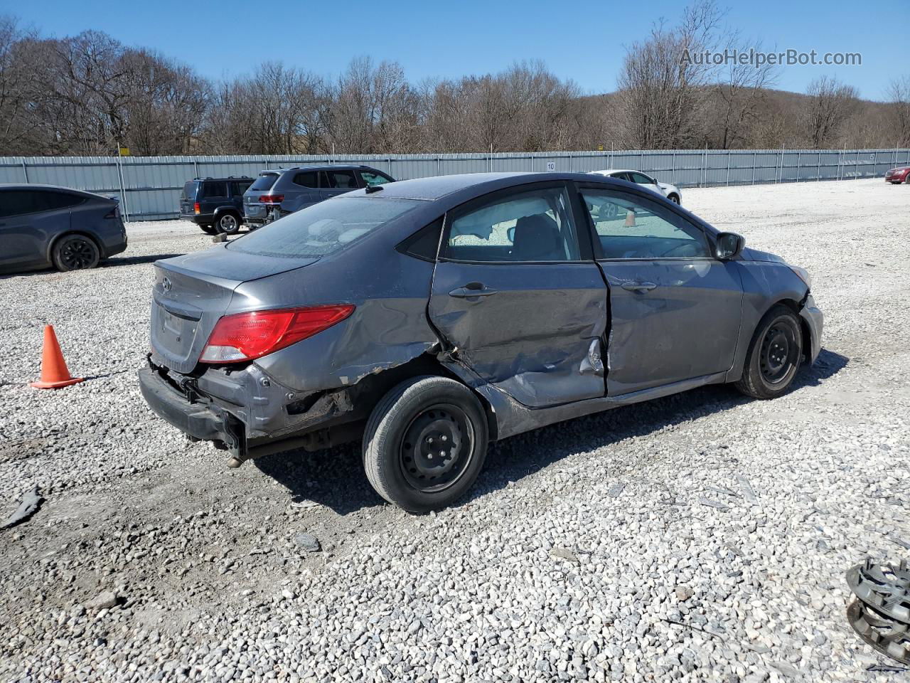 2017 Hyundai Accent Se Gray vin: KMHCT4AE7HU328280