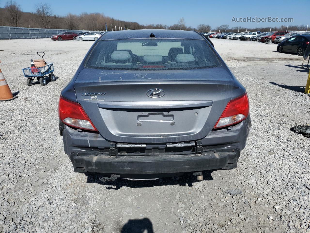 2017 Hyundai Accent Se Gray vin: KMHCT4AE7HU328280