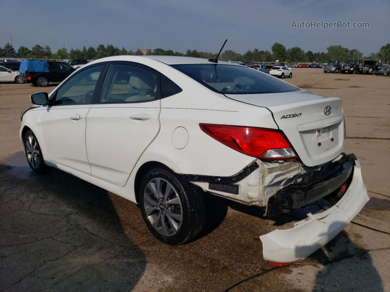 2017 Hyundai Accent Se White vin: KMHCT4AE7HU338789