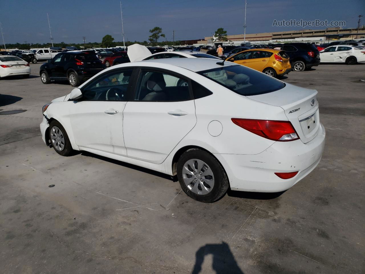 2017 Hyundai Accent Se White vin: KMHCT4AE7HU345788