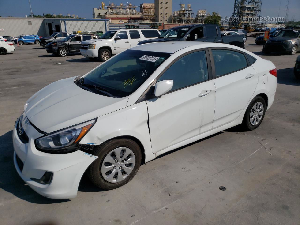 2017 Hyundai Accent Se White vin: KMHCT4AE7HU345788