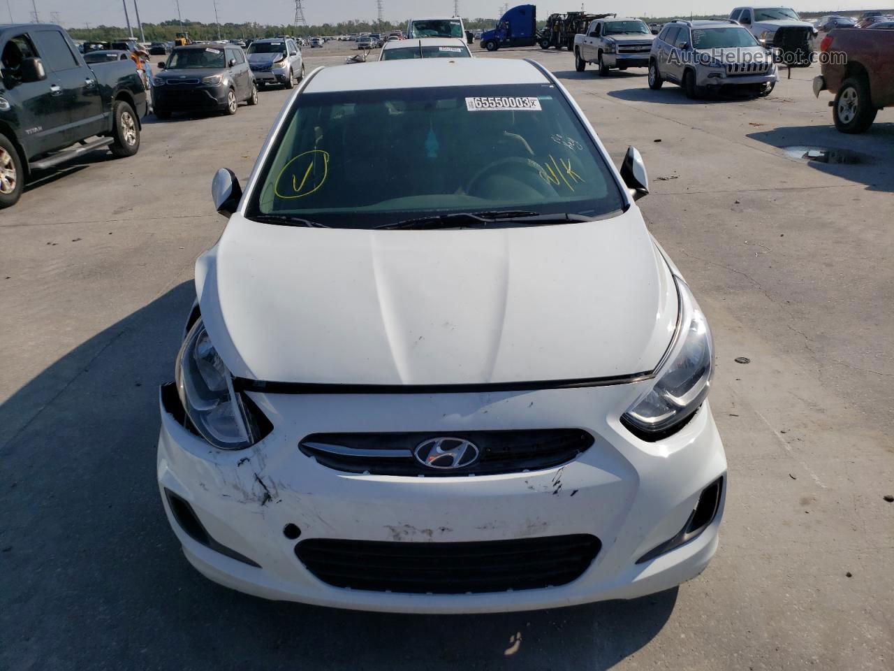 2017 Hyundai Accent Se White vin: KMHCT4AE7HU345788