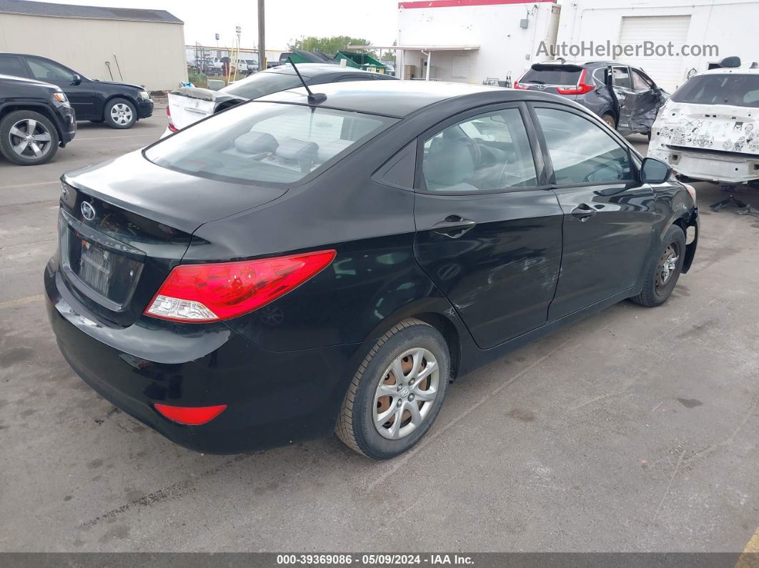 2013 Hyundai Accent Gls Black vin: KMHCT4AE8DU480398