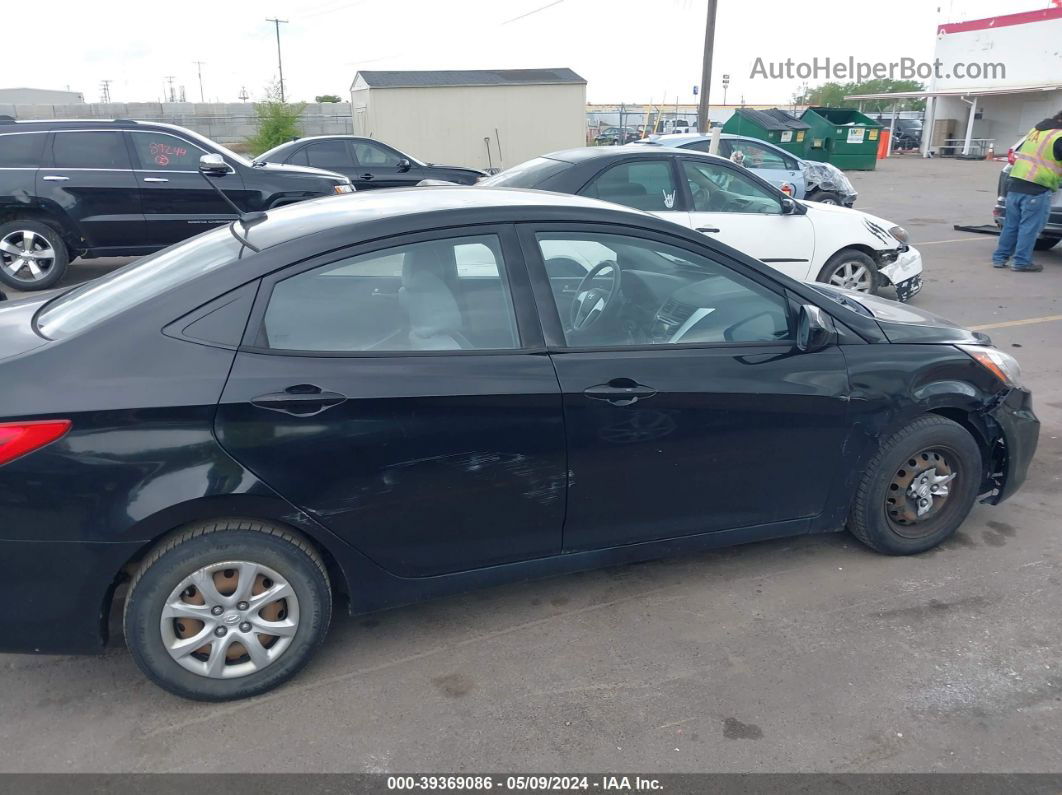 2013 Hyundai Accent Gls Black vin: KMHCT4AE8DU480398