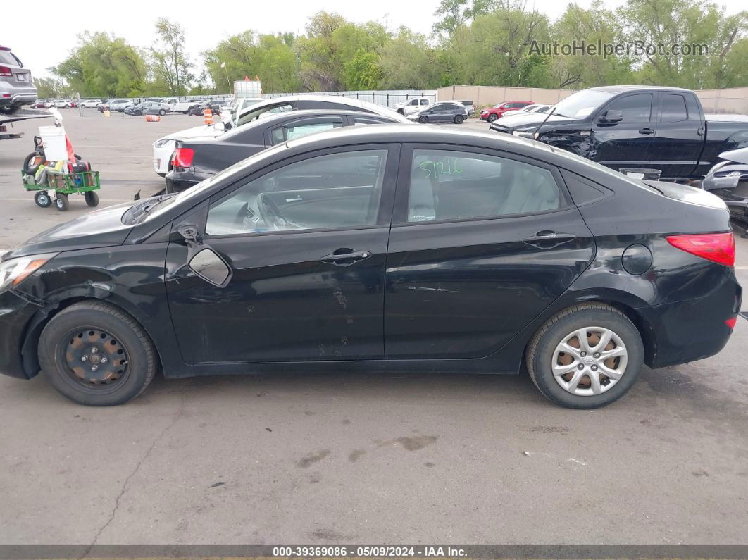 2013 Hyundai Accent Gls Black vin: KMHCT4AE8DU480398