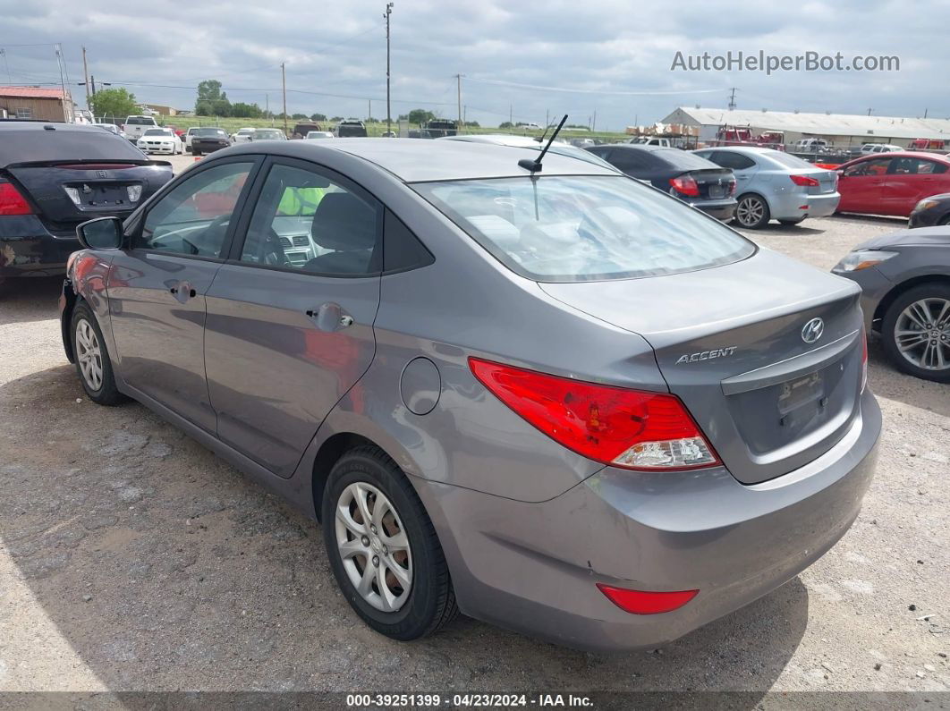 2013 Hyundai Accent Gls Gray vin: KMHCT4AE8DU526604