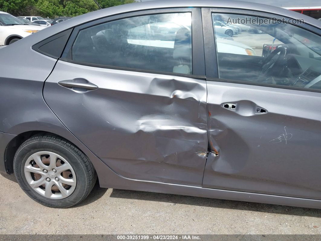 2013 Hyundai Accent Gls Gray vin: KMHCT4AE8DU526604