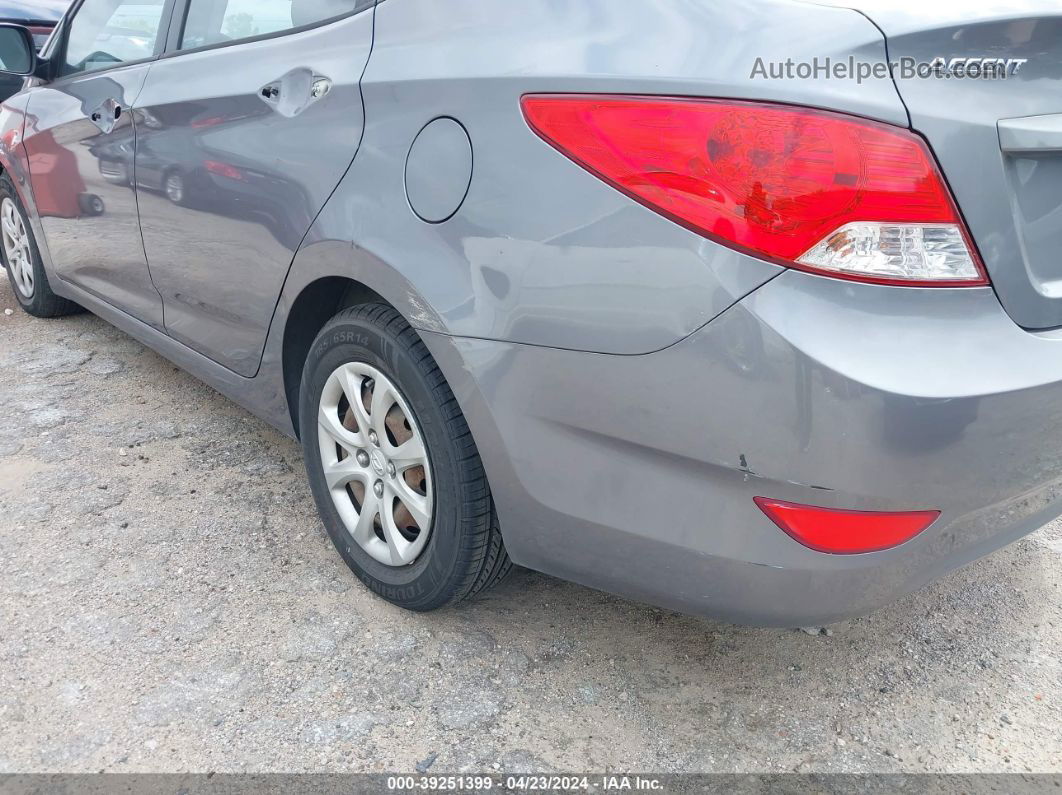 2013 Hyundai Accent Gls Gray vin: KMHCT4AE8DU526604