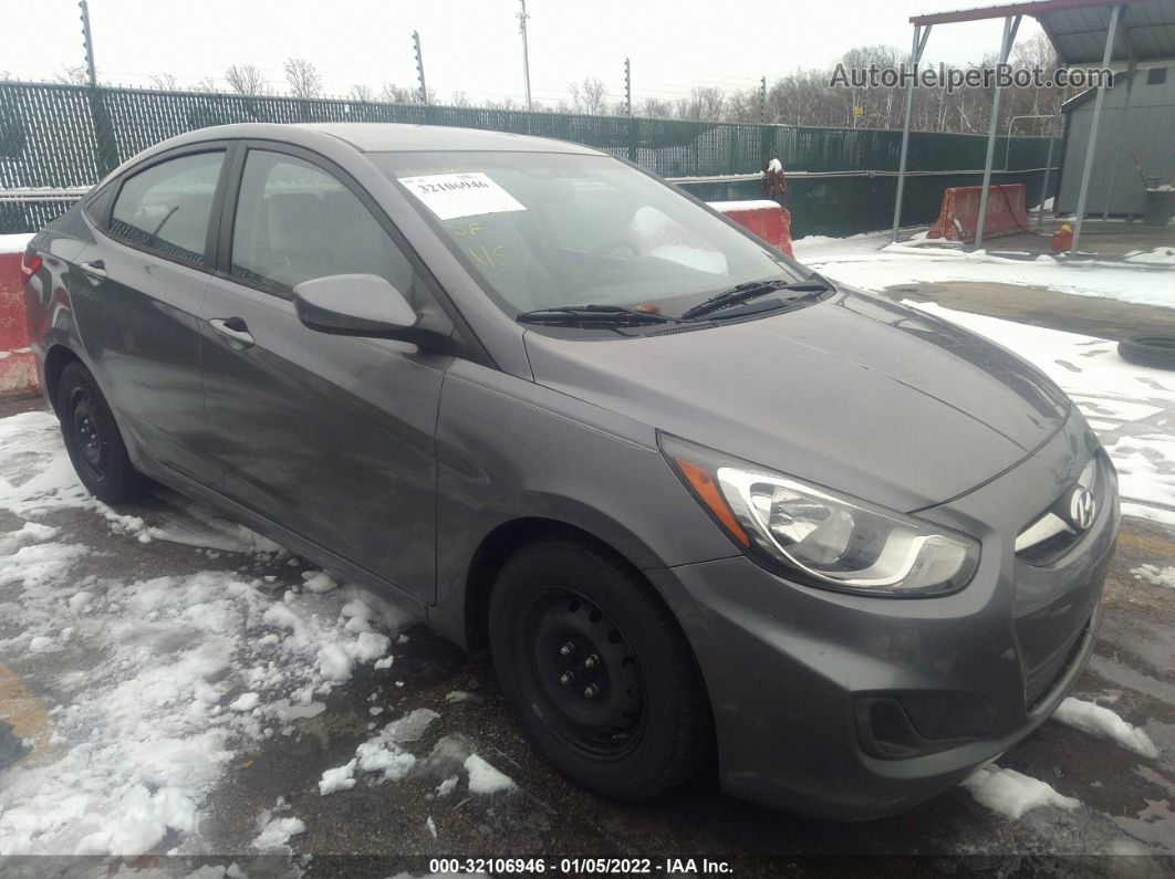 2014 Hyundai Accent Gls Gray vin: KMHCT4AE8EU664158