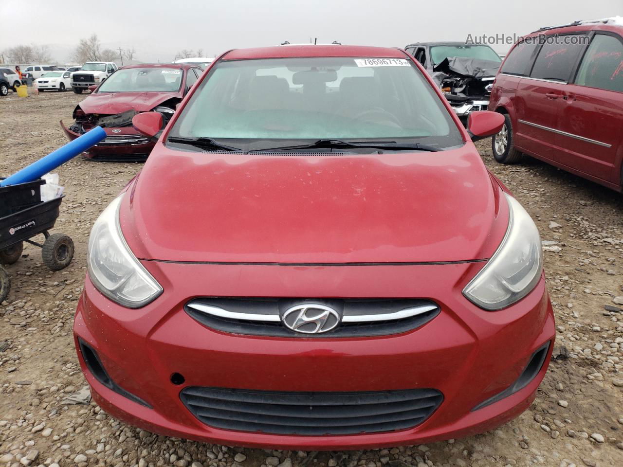 2015 Hyundai Accent Gls Красный vin: KMHCT4AE8FU820524