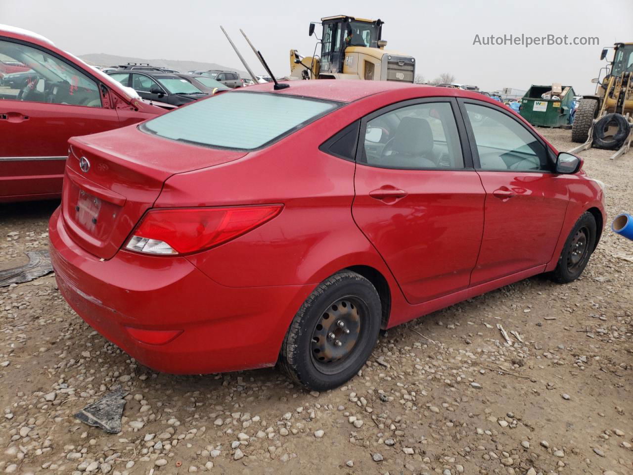 2015 Hyundai Accent Gls Красный vin: KMHCT4AE8FU820524