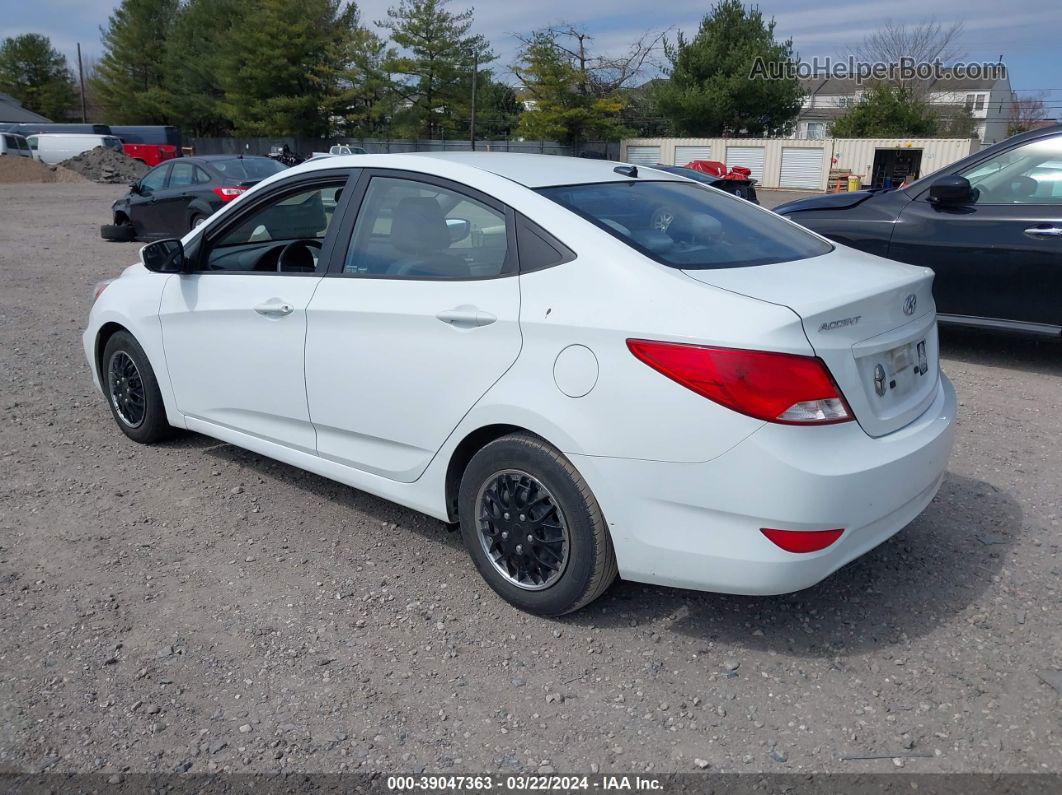 2015 Hyundai Accent Gls White vin: KMHCT4AE8FU838389