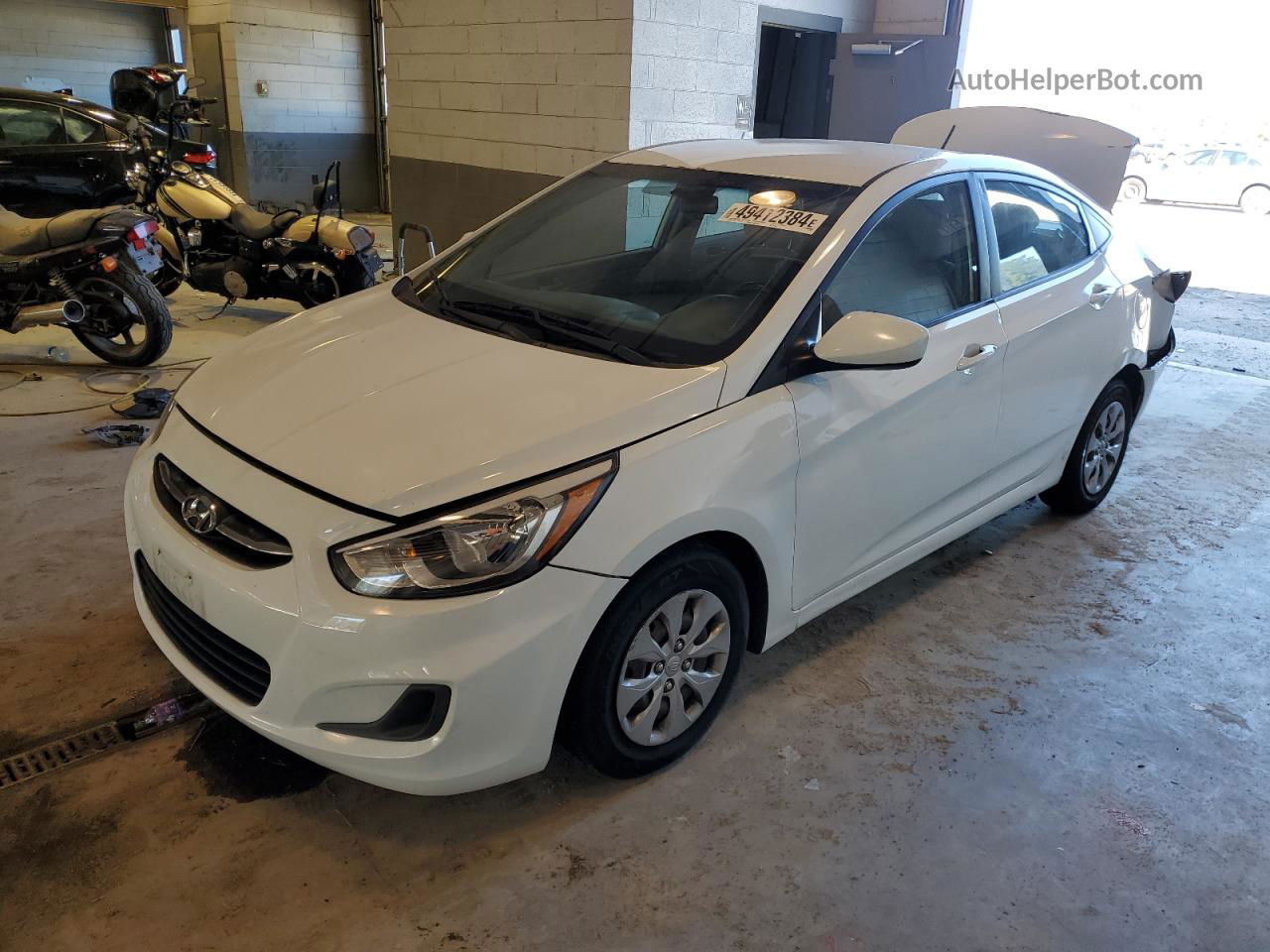 2015 Hyundai Accent Gls White vin: KMHCT4AE8FU841065