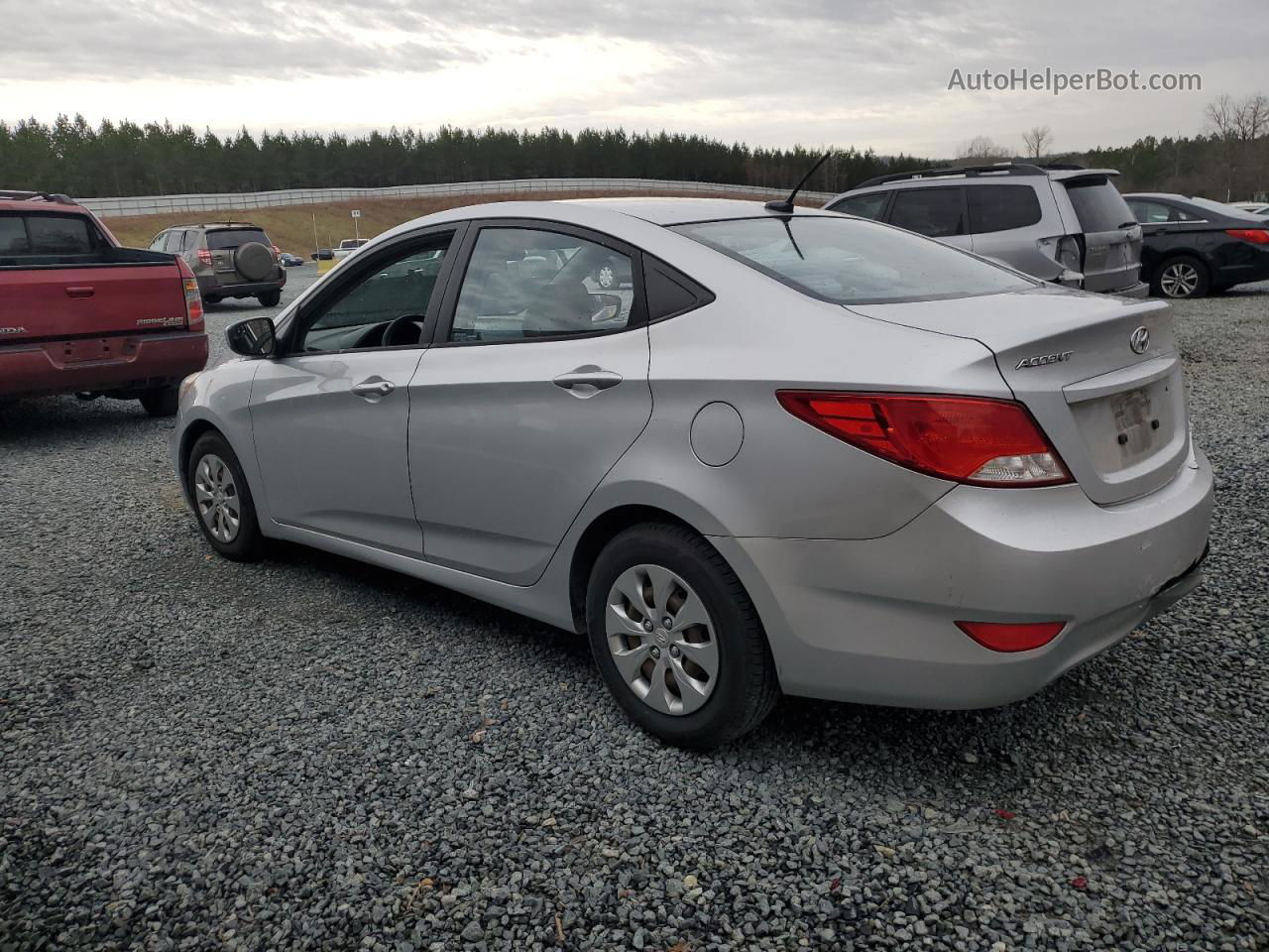 2015 Hyundai Accent Gls Silver vin: KMHCT4AE8FU841339