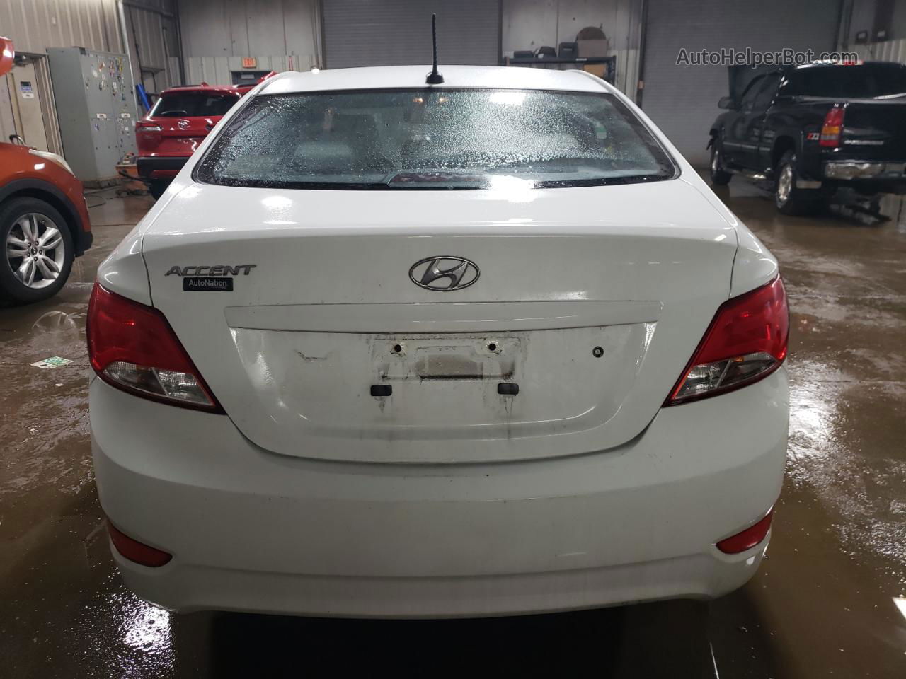 2015 Hyundai Accent Gls White vin: KMHCT4AE8FU866189