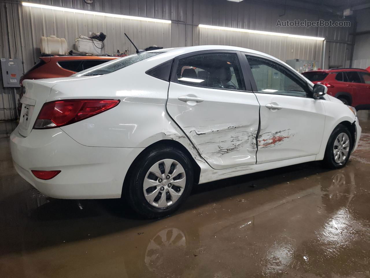 2015 Hyundai Accent Gls Белый vin: KMHCT4AE8FU866189