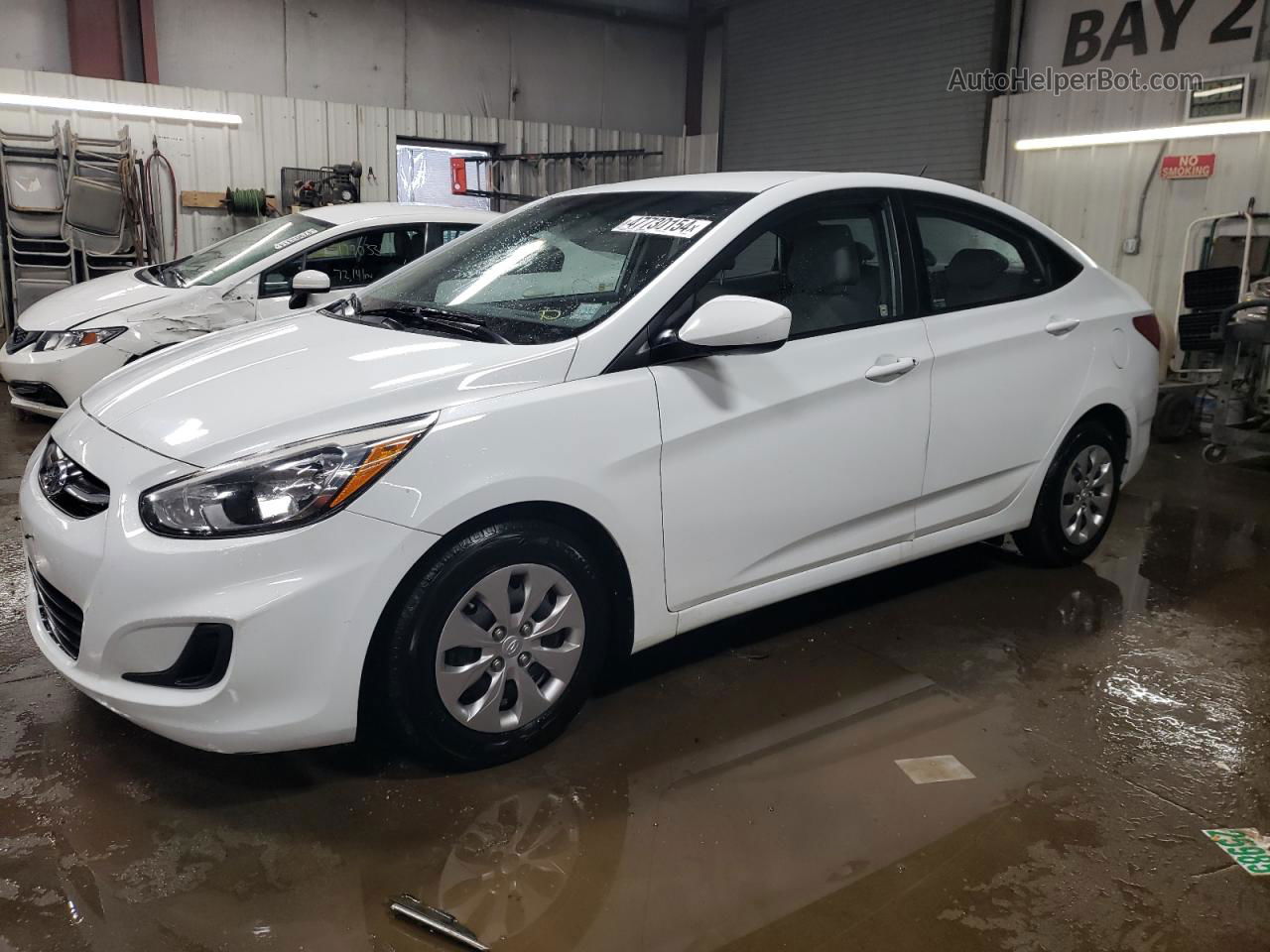 2015 Hyundai Accent Gls White vin: KMHCT4AE8FU866189