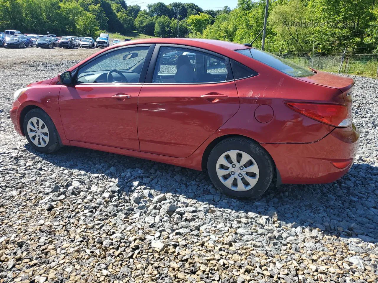 2015 Hyundai Accent Gls Red vin: KMHCT4AE8FU866855