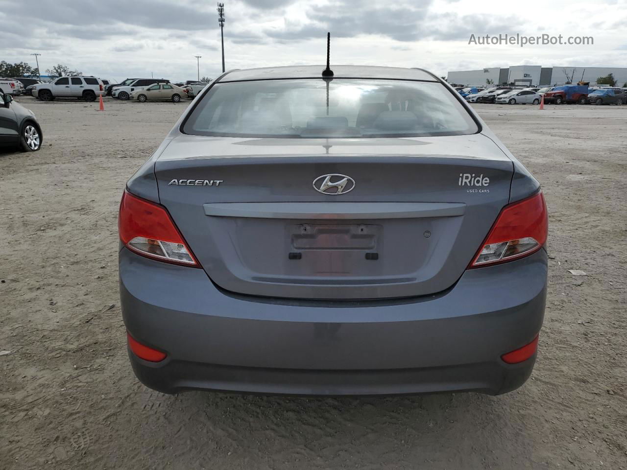 2015 Hyundai Accent Gls Gray vin: KMHCT4AE8FU901622