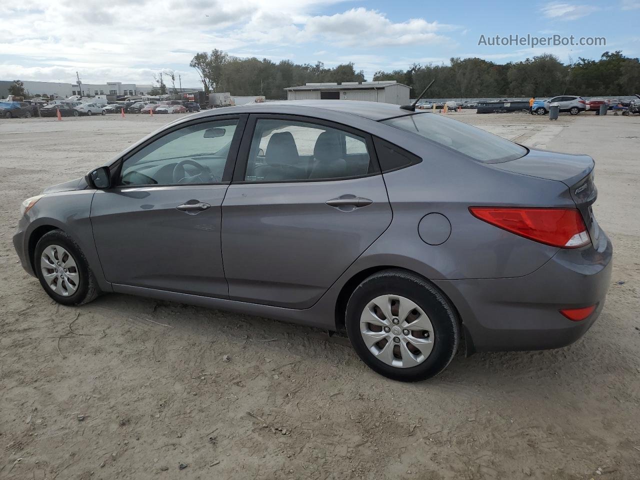 2015 Hyundai Accent Gls Gray vin: KMHCT4AE8FU901622