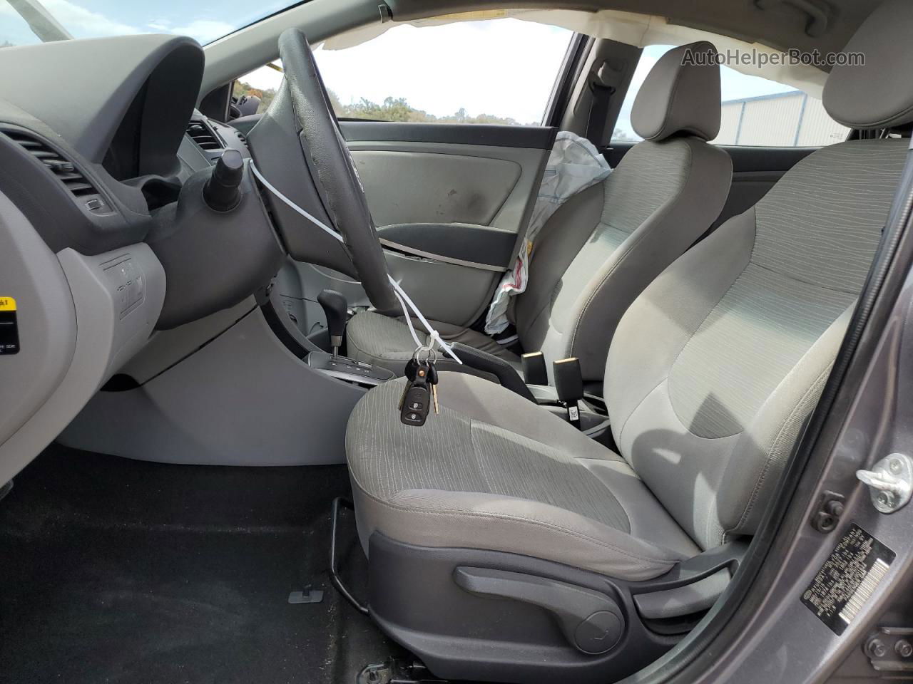 2015 Hyundai Accent Gls Gray vin: KMHCT4AE8FU901622