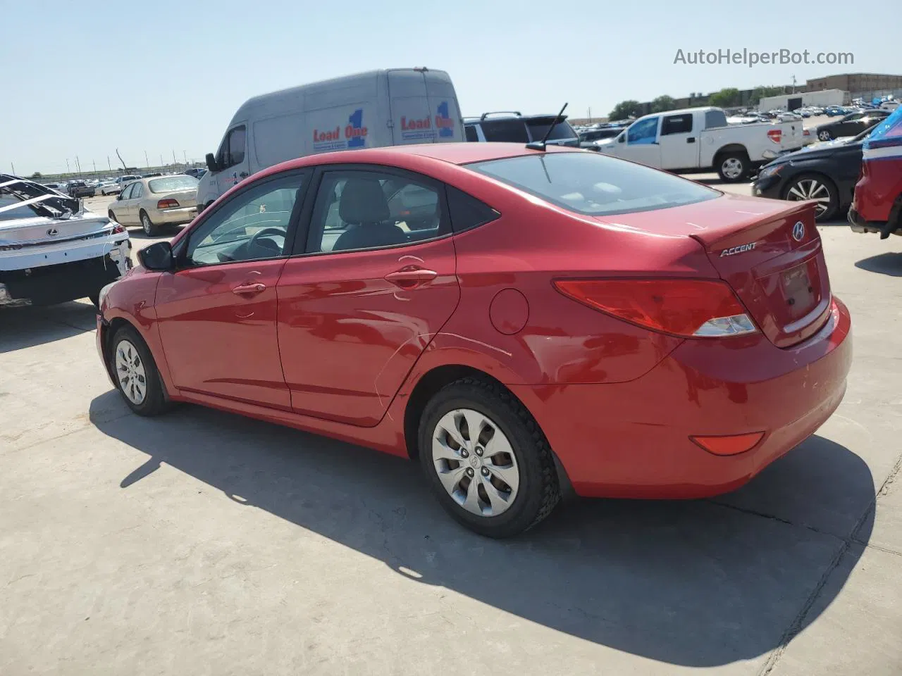 2015 Hyundai Accent Gls Red vin: KMHCT4AE8FU906867