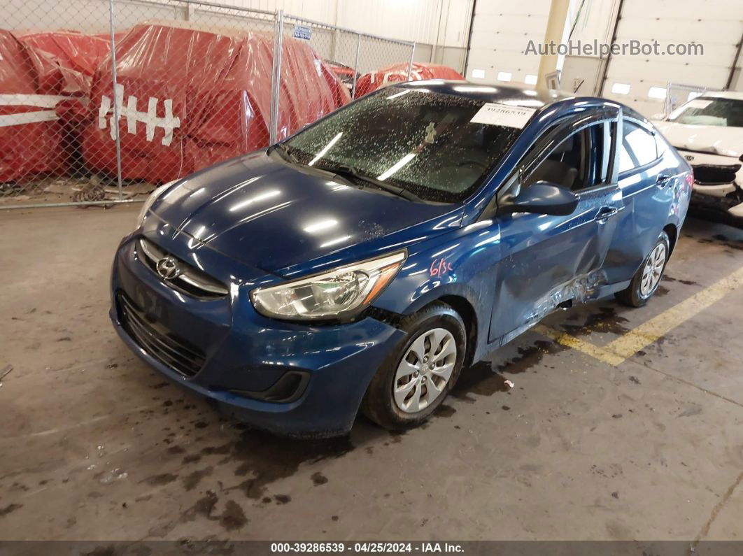 2015 Hyundai Accent Gls Blue vin: KMHCT4AE8FU915195