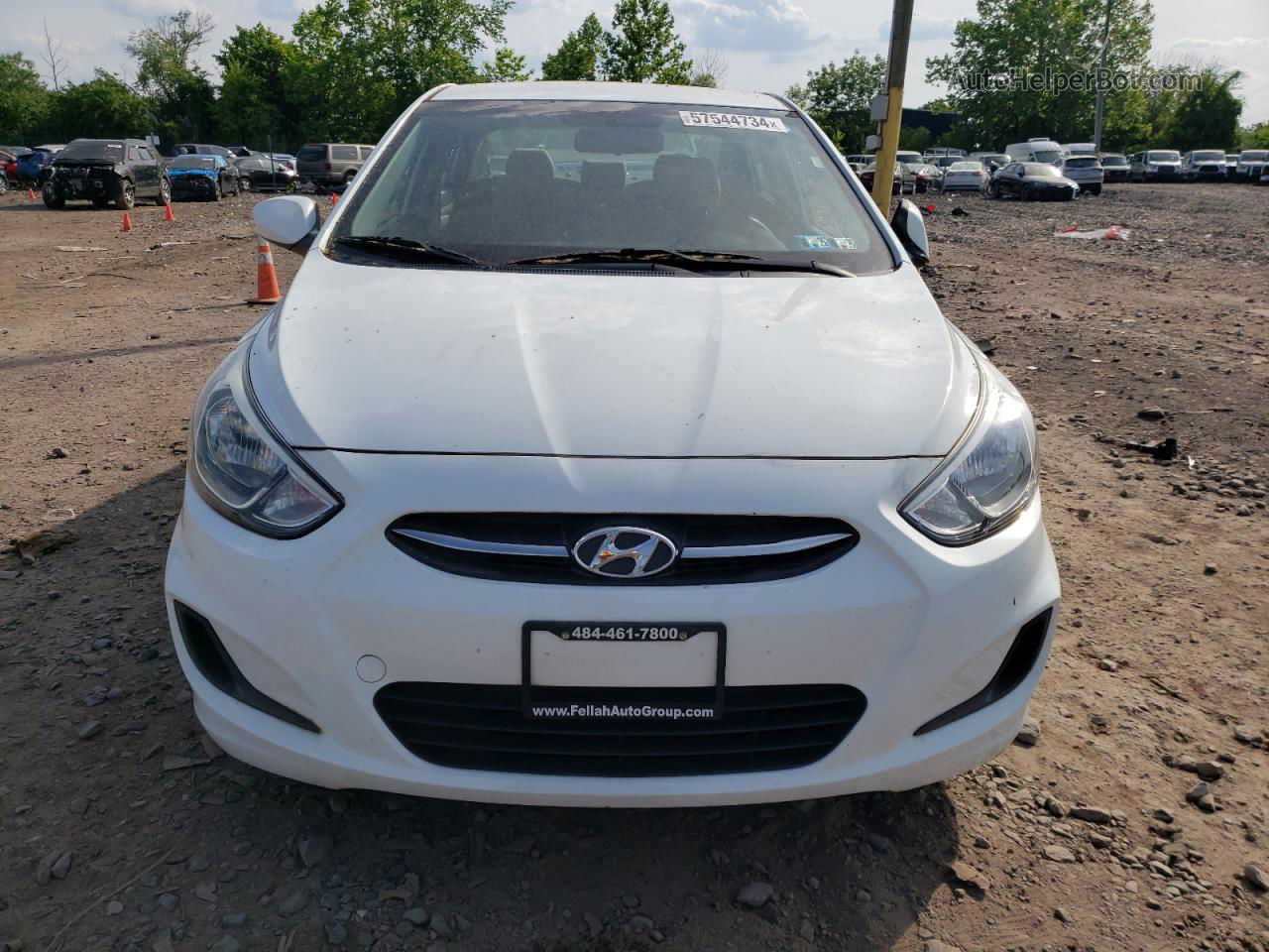 2015 Hyundai Accent Gls White vin: KMHCT4AE8FU917254