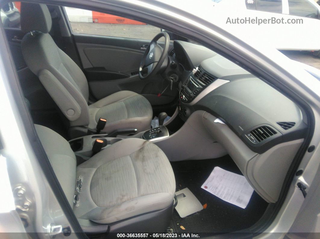 2015 Hyundai Accent Gls Silver vin: KMHCT4AE8FU932028