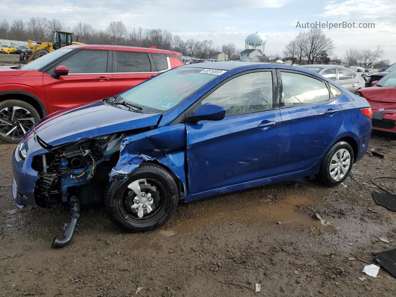 2016 Hyundai Accent Se Blue vin: KMHCT4AE8GU006715