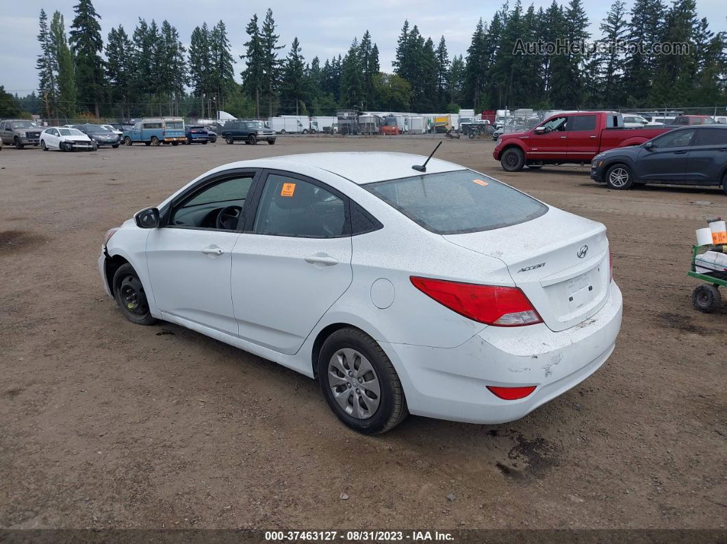 2016 Hyundai Accent Se White vin: KMHCT4AE8GU016211