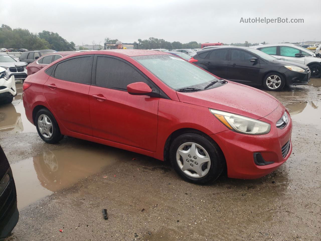 2016 Hyundai Accent Se Red vin: KMHCT4AE8GU037785