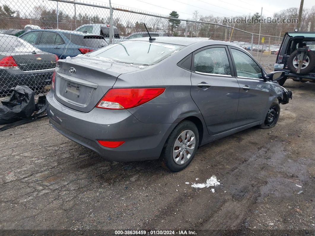 2016 Hyundai Accent Se Gray vin: KMHCT4AE8GU043523