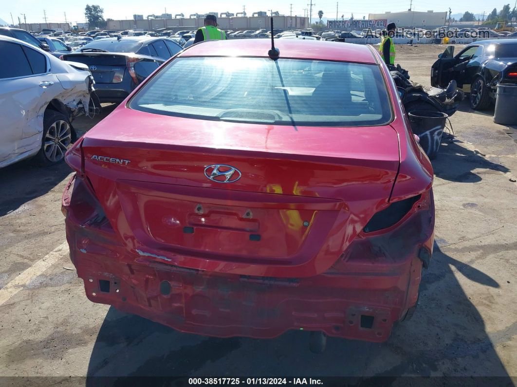 2016 Hyundai Accent Se Red vin: KMHCT4AE8GU059673