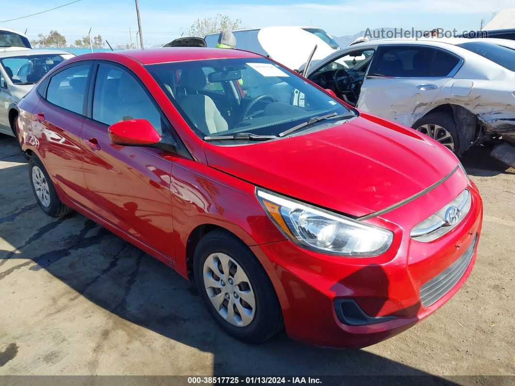 2016 Hyundai Accent Se Red vin: KMHCT4AE8GU059673