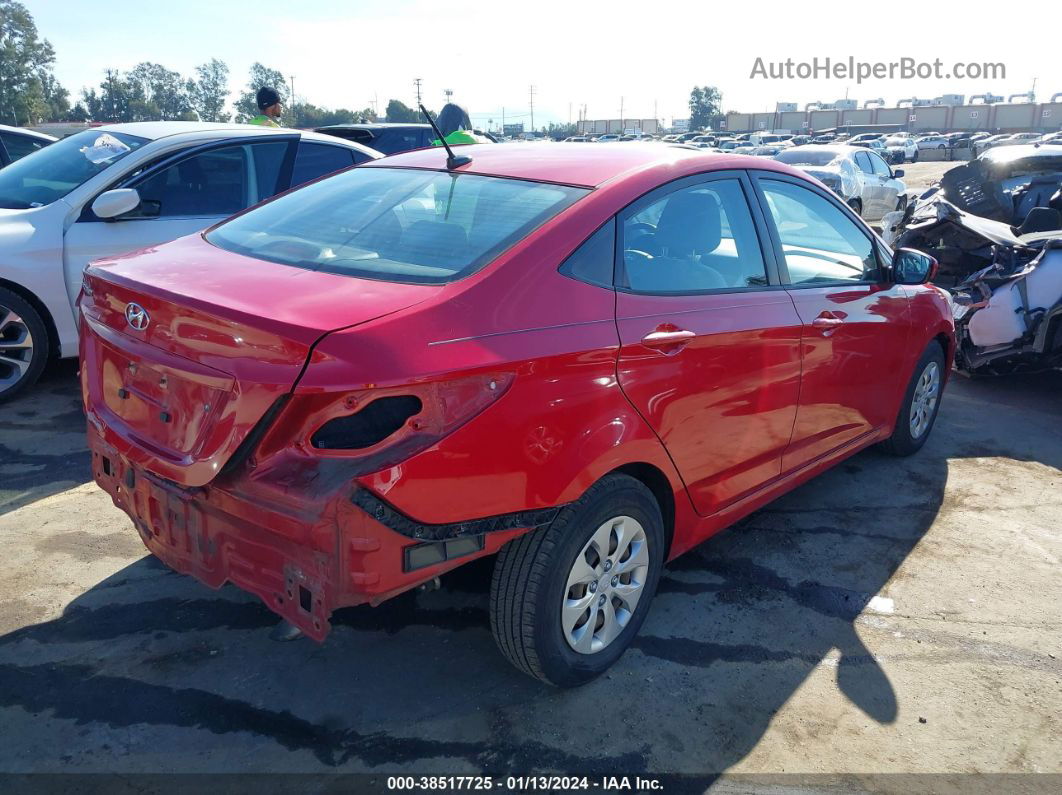 2016 Hyundai Accent Se Red vin: KMHCT4AE8GU059673