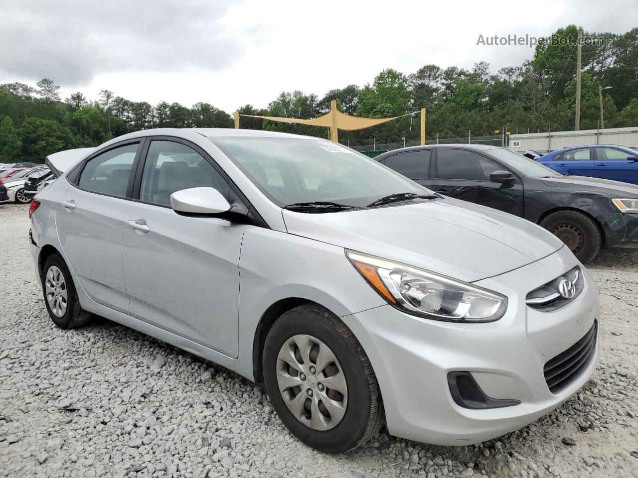 2016 Hyundai Accent Se Silver vin: KMHCT4AE8GU075887