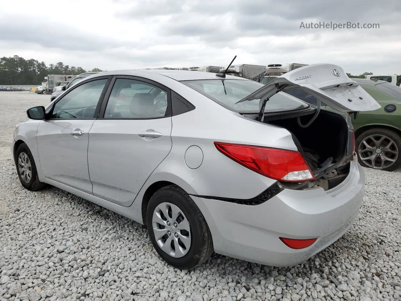 2016 Hyundai Accent Se Silver vin: KMHCT4AE8GU075887