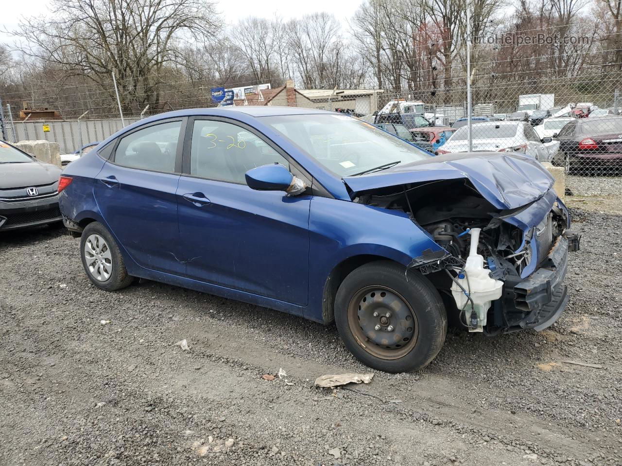 2016 Hyundai Accent Se Blue vin: KMHCT4AE8GU076604