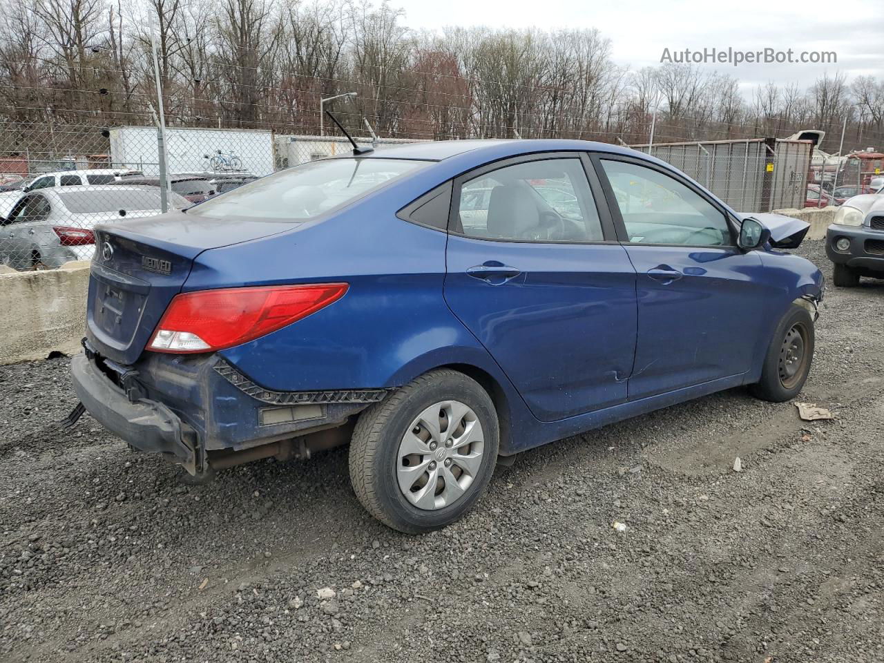 2016 Hyundai Accent Se Синий vin: KMHCT4AE8GU076604